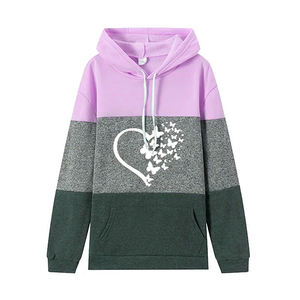 เสื้อฮู้ดและสเวตเตอร์ลำลองของผู้หญิงสำหรับฤดูใบไม้ร่วงและฤดูหนาวมีสไตล์ใส่สบายพร้อมโลโก้ด้านหน้า - Product Image 4