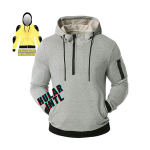 2025 personnalisé hiver grande taille moto doublure de protection complète sweat à capuche en polaire avec protection approuvée CE ignifuge Anti-UV - Product Image 3