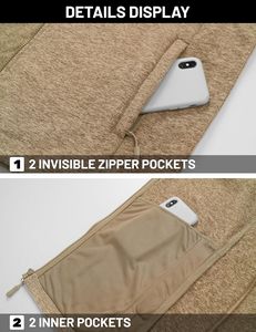 Veste pour homme surdimensionnée à fermeture éclair de couleur unie Veste légère à fermeture éclair complète Manteaux chauds et doux décontractés avec poches - Product Image 6