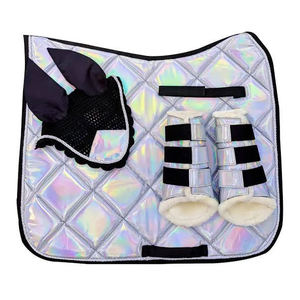 Nouvelles housses de selle de cheval de haute qualité, brillantes, avec sangles réglables, amortissantes, confortables, élégantes, pour toutes les saisons, durables - Product Image 1