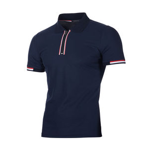 Polo à manches courtes haute performance de haute qualité avec logo personnalisé pour hommes Polos de golf décontractés streetwear en coton pour hommes - Product Image 3