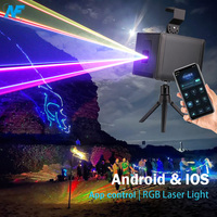 Telefon iOS & Android App-Steuerung Mini LED Laserlichter RGB 3W-5W DMX512/APP Scan-Laser-Anzeigesystem