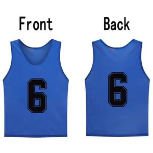 Breathable Soft Soccer <b>Training</b> Mesh <b>Bibs</b> for Adults Summer Collection OEM Service Heat-Transfer Printing 100% Polyester Quick - Product Image 2