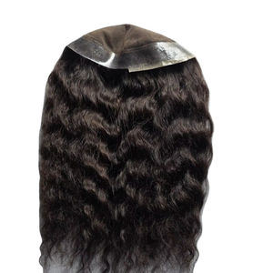 Femmes 100% cheveux humains Remy toupet Taz cheveux Bangladesh dentelle avant systèmes de cheveux indiens étanche vague d'eau douce vague profonde - Product Image 1