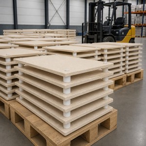 Ensemble de meubles de <span class=keywords><strong>four</strong></span> en mullite, plaque de <span class=keywords><strong>four</strong></span> à deux niveaux avec poteaux de support, réfractaire haute température pour la cuisson des céramiques - Product Image 6