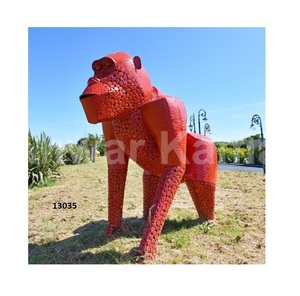 Venta caliente escultura de elefante de Metal diseño moderno escultura de jardín para el hogar jardín Parque Patio Decoración - Product Image 5