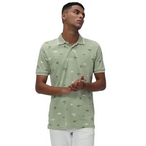 Haute qualité 100% coton hommes col montant à manches courtes pour polos respirant et anti-rides en gros pour la saison d'automne - Product Image 1