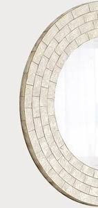 Espejo de pared con Incrustaciones de nácar de lujo hecho a mano, acento de pared de diseñador para interiores contemporáneos - Product Image 5