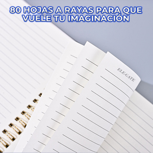 Quaderno a Spirale Formato A4, 80 Fogli a Righe, Copertina in Carta B5, con Carta per Disegno e Pittura, Rilegatura a Spirale, Ideale come Regalo - Product Image 3