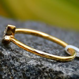 Auténtico anillo de diamante de oro macizo de 14K y 18K, joyería de diamante Real Natural, diseño impresionante - Product Image 2