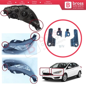 Support de fixation de phare BHL548+BHL549, kit de réparation avec languettes gauche et droite pour Focus C346 MK3 2010-2020 BM5113W030 BM5113W029 - Product Image 5