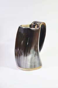 Taza para beber vikingo de ágata pulida de la mejor calidad, estilo náutico, cuerno Real tallado, cualquier tipo tallado, cuerno de búfalo, artesanías naturales - Product Image 4