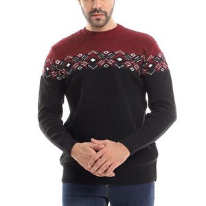 เสื้อสเวตเตอร์คอกลมสำหรับผู้หญิงเสื้อถักแบบสวมหัวเสื้อสเวตเตอร์สำหรับฤดูหนาว - Product Image 1