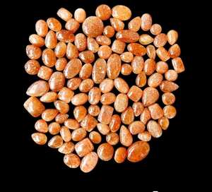 Pierre précieuse Sunstone Cabochon de qualité! Pierre précieuse en vrac polie de Sunstone 15x20mm à 20x40mm pour la fabrication de bijoux - Product Image 2