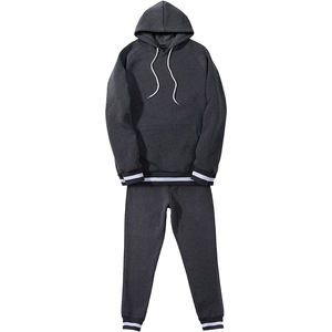 Ensemble de survêtement pour homme de style urbain contemporain, en molleton de coton 500 GSM, coupe ample, sweat-shirt et pantalon décontractés, OEM, étiquette privée - Product Image 6