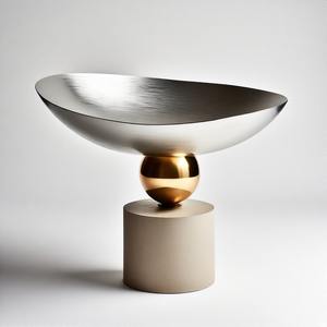 GracePlatter Royal Dish Serving Bowl en forma redonda personalizada para el hogar Hotel Wedding Serving Decoration Use Bowl - Product Image 4