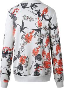 Chaquetas universitarias estampadas para mujer Chaquetas Letterman Turn Down Shoulder Baseball College Jacket Precio con cuero genuino para mujer - Product Image 6