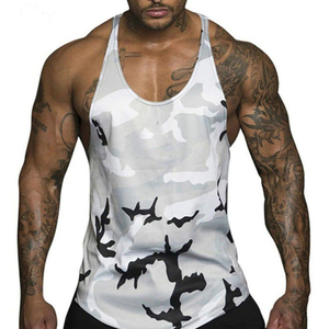 <b>Men's</b> Bodybuilding Fitness <b>Singlets</b> Polyester/Spandex Quick-Dry Breathable High Quality Workout Stringer New Arrival Raccoon - Product Image 1