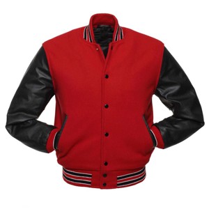 Chaqueta Universitaria de Cuero y Lana Suave para Hombre - Cómoda, de Alta Calidad e Ideal para un Estilo Casual y Moderno - Product Image 2