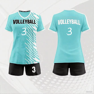 Uniforme de Voleibol Deportivo al por Mayor, 100% Poliéster, Uniforme de Voleibol Sublimado al por Mayor - Product Image 1