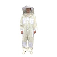 Imkerei anzüge OEM Service Logo anpassen Ganzkörper anzüge Sicherheit Arbeits kleidung Baumwolle Polyester Material Mesh Schleier