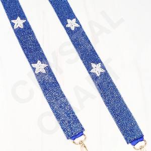 สายกระเป๋าลูกปัดเม็ดสีทองสีขาวอุปกรณ์เสริมแฟชั่นสายกระเป๋าลูกปัดแบบปรับแต่งได้ - Product Image 1