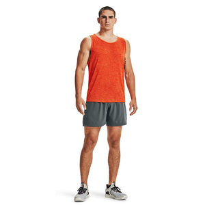 Hombres Heather Orange Camiseta sin mangas Camiseta atlética de secado rápido Muscle Shirt para gimnasio Correr Entrenamiento - Product Image 4