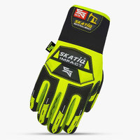 GANT ORIGINAL SKATIQ SG-1512 HI-VIZ EN COTON D'ANCIEN TEMPS AVEC FORTE TISSURE (ANTI-CHOC) Antidérapant Imperméable pour la Manutention et la Construction
