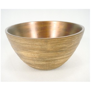 Cuenco rústico de madera para servir con esmalte interior para ensalada de frutas, decoración de cocina - Product Image 1