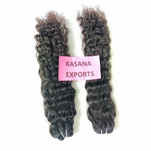 100% cuticule alignée indien vierge vague profonde tissage naturel aucun traité extensions de cheveux humains vendeur économique - Product Image 2