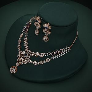 Collier statement en or 14 carats plaqué diamant de culture en gros pour femmes, bijoux de fête, CVD, fin, personnalisé - Product Image 3