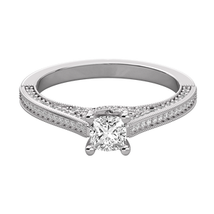 Anillo Solitario de Oro de 14K para Mujer con Diamante Cultivado en Laboratorio - Product Image 6