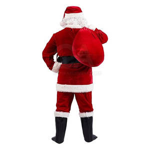 เครื่องแต่งกายซานตาคลอสทำจากผ้าซานตาคลอสย้อมสีล้วน - Product Image 3