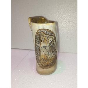 Tasses à corne de bétail personnalisées, marque privée, fournisseur de verres à corne naturelle faits à la main, nouveaux styles disponibles - Product Image 4