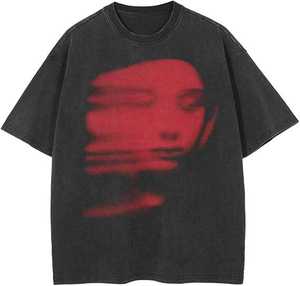 Camiseta pesada de algodón, camisa térmica de manga larga para hombre, camiseta gráfica completa, camisetas con serigrafía, 100% algodón - Product Image 3