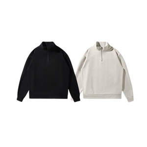 Sweat-shirts d'hiver pour hommes en coton 100% lourd, streetwear, logo personnalisé, sweats à capuche surdimensionnés, col rond en molleton français, numérique - Product Image 5
