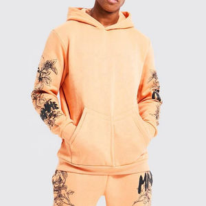 Conjunto de pantalones de chándal con cremallera de dos piezas personalizable para hombre, de alta calidad 100% de algodón, último diseño de ropa de invierno con logotipo personalizado - Product Image 3