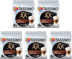 Cápsulas de Café Tassimo L'OR Latte Macchiato, 8 Unidades (Paquete de 5), (40 bebidas) - Product Image 3