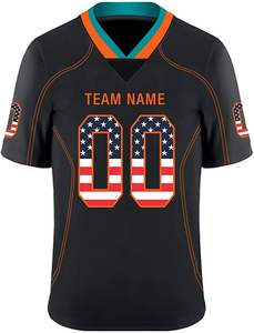 Maillot de football unisexe 100% polyester, séchage rapide, respirant, manches courtes, personnalisable avec le nom de l'équipe, tailles plus grandes disponibles, vente en gros - Product Image 5