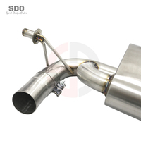 Système d'échappement Catback Valvetronic en acier inoxydable poli miroir SDO Performance pour Lotus Emira 2.0T 2021+ avec silencieux