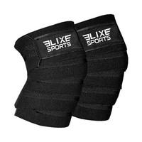ELIXE SPORTS Penjualan Terlaris Penyangga Lutut Profesional untuk Gym dengan Logo Kustom, Fleksibel, Tebal, Bahan Nilon Katun, Pelindung Angkat Beban