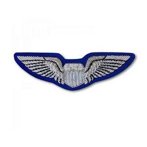 Parche de Ala con Insignia de Piloto de Aviación Bordado de Primera Calidad, Emblema de Pecho de Piloto Personalizado con Rango de Capitán, Bordado en Hilo Metálico - Product Image 5