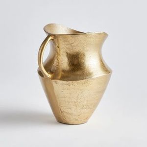 Pichet en cuivre avec design martelé poli, parfait pour servir de l'eau dans les hôtels, les maisons, les boissons élégantes et fonctionnelles. - Product Image 5