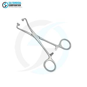 Pince à serviettes manuelle professionnelle à articulation bilatérale en acier inoxydable pour une maintien sécurisé à long terme, usage en chirurgie générale - Product Image 3