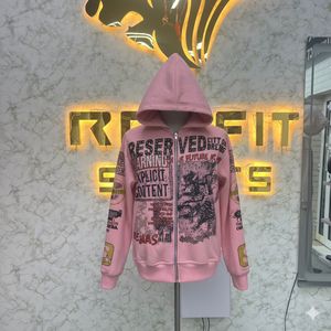 Fabricant de premier plan, nouveau style, sweat à capuche personnalisé avec fermeture éclair, veste à fermeture éclair avec strass, lavage à l'acide, vintage, lavé, sweat à capuche en molleton pour homme, streetwear - Product Image 1