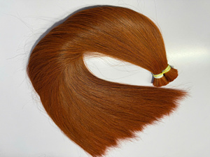 ¡Gran Oferta! !! Cabello Humano Virgen Vietnamita 100% Natural, Color Naranja Liso, Sin Enredos, Sin Caída, Venta al Por Mayor - Product Image 2