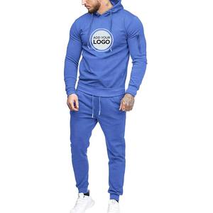 Chándal atlético con capucha para hombre, trajes informales de 2 piezas, conjunto de sudaderas con capucha y pantalones de chándal de bloque de color - Product Image 4