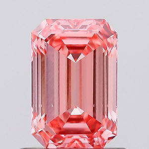 3,51 CT Fancy Vivid Pink Emerald Cut Lab Diamond para anillo de compromiso o fabricación de joyas Joyas de diamantes - Product Image 1