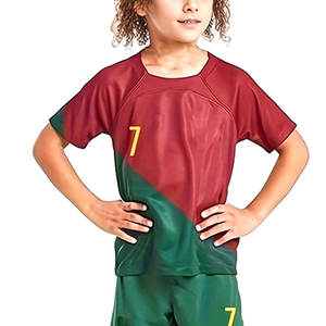 High Quality Custom Logo <b>Kids</b> Football Uniform Set New Sports <b>Clothing</b> with High Quality OEM Service - Product Image 3