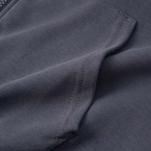 Best Selling Men's Custom Embroidered Breathable Pocket <b>Fleece</b> <b>Hoodies</b> Solid Color Plus Size Winter Hot Sale - Product Image 4